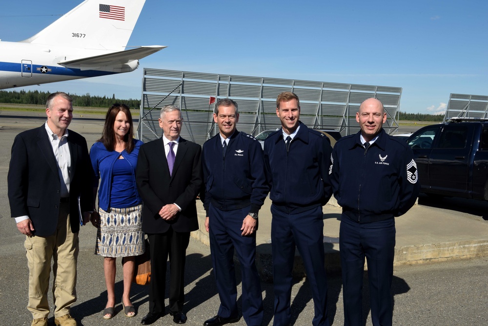Defense Secretary James N. Mattis Holds Press Conference at Eielson