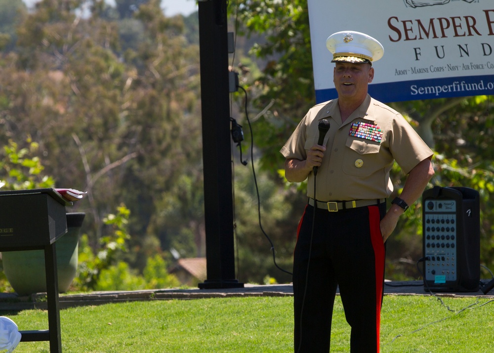 1st Marine Logistics Group CG starts off 7th Annual Semper Fi Open