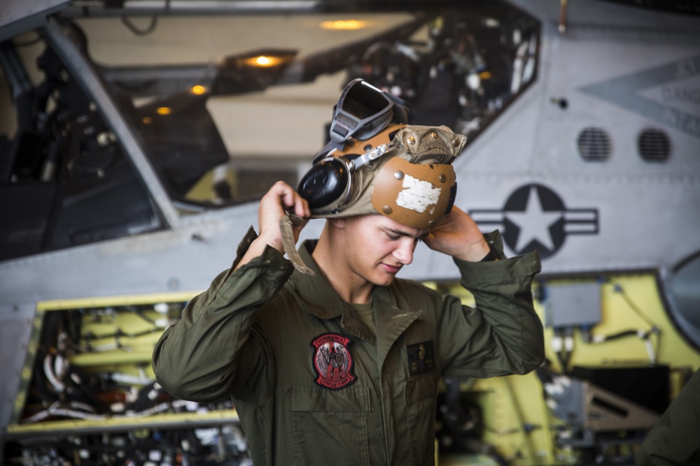 Maintaining Standards: HMLA-469 Marines conduct aircraft maintenance