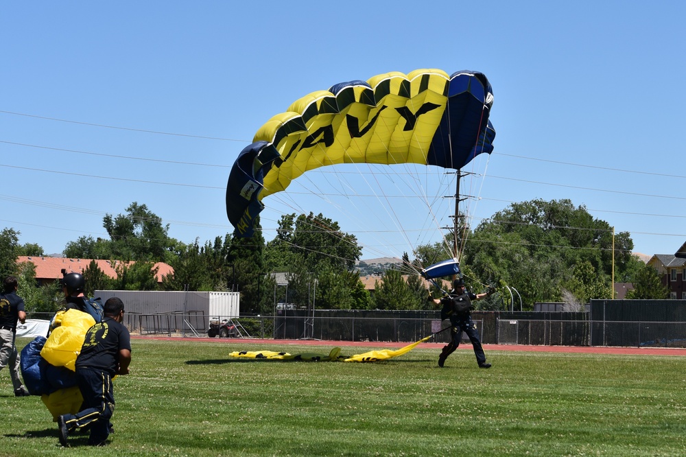 Navy's Leap Frogs Jump for Boys and Girls Club