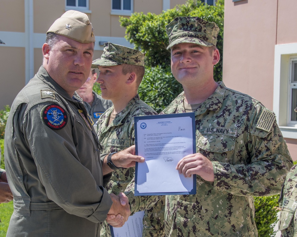 NSA Souda Bay Frocking Ceremony