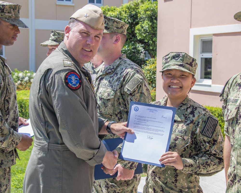 NSA Souda Bay Frocking Ceremony