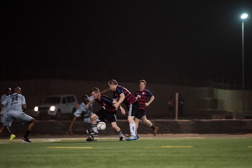 U.S and Kenyan Service Members Compete in Friendly Match