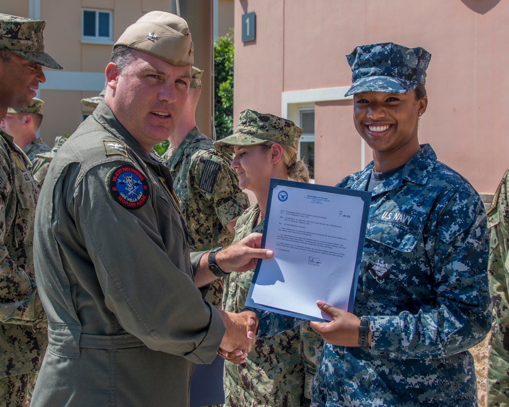 NSA Souda Bay Frocking Ceremony