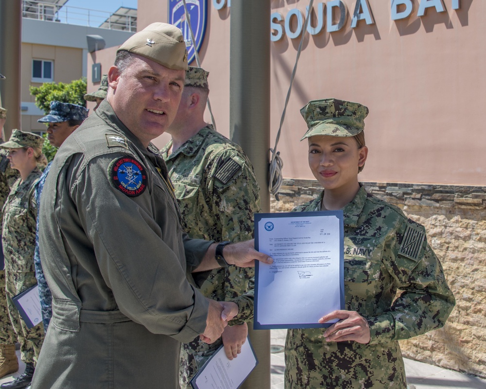 NSA Souda Bay Frocking Ceremony