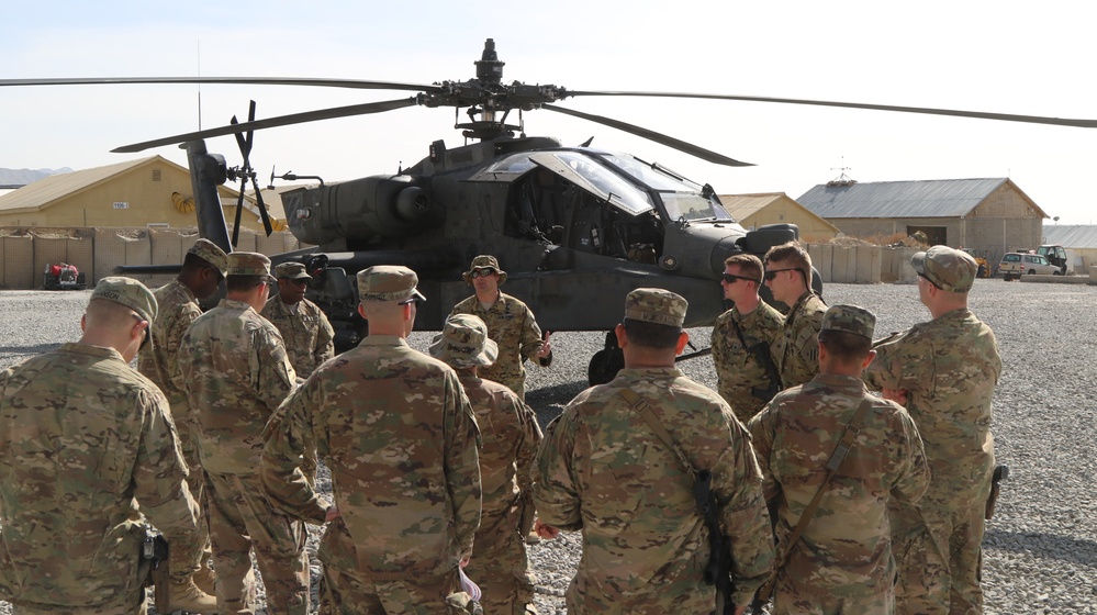 Task Force Southeast gets to know the AH-64E Apache attack helicopter