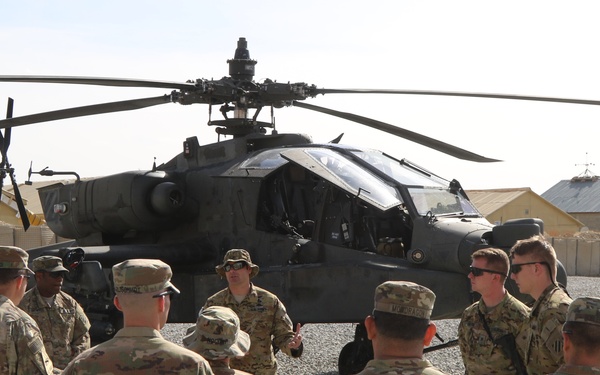 Task Force Southeast gets to know the AH-64E Apache attack helicopter