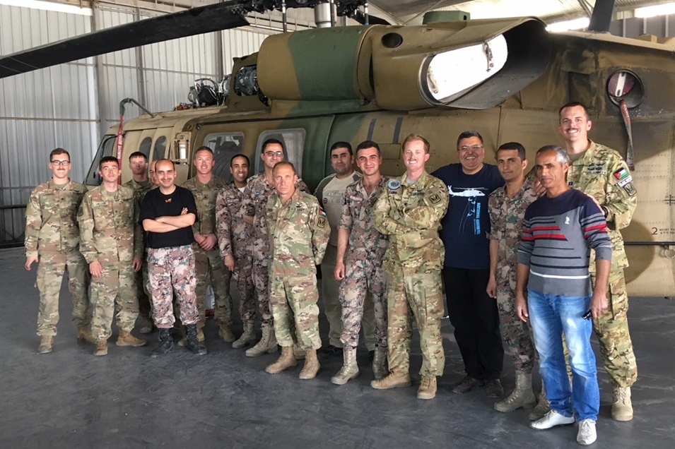 449th Combat Aviation Brigade swaps maintenance expertise with Royal Jordanian Air Force team