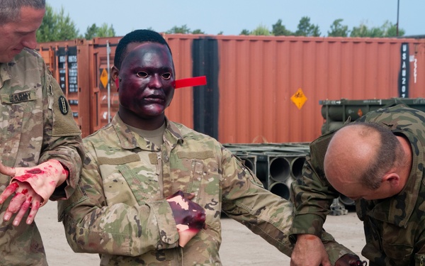 962nd OD CO trains with Polish 10th ACB and First Responders