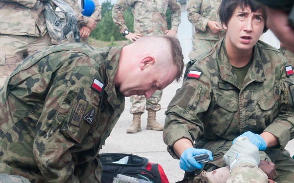 962nd OD CO trains with Polish 10th ACB and First Responders