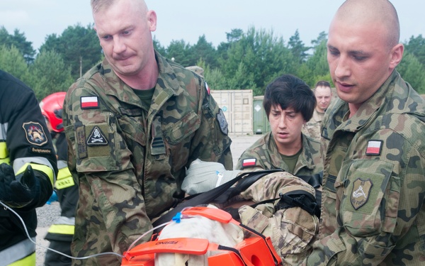 962nd OD CO trains with Polish 10th ACB and First Responders