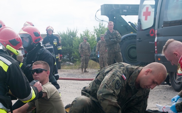 962nd OD CO trains with Polish 10th ACB and First Responders