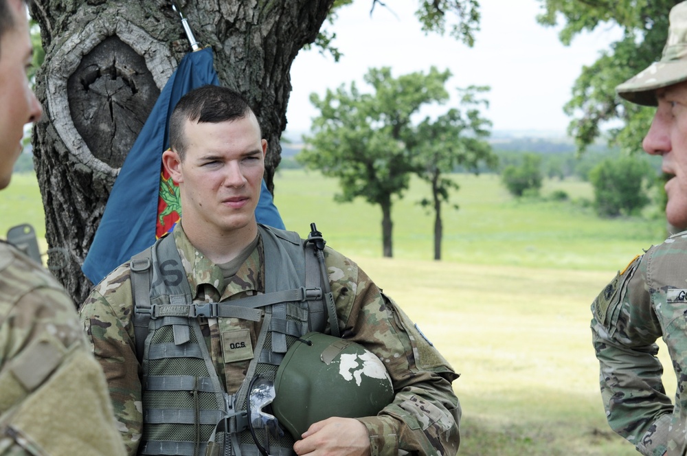 Nebraska Army National Guard leader visits OCS Class 62