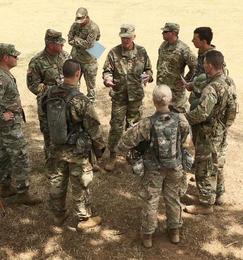 Nebraska Army National Guard leader visits OCS Class 62