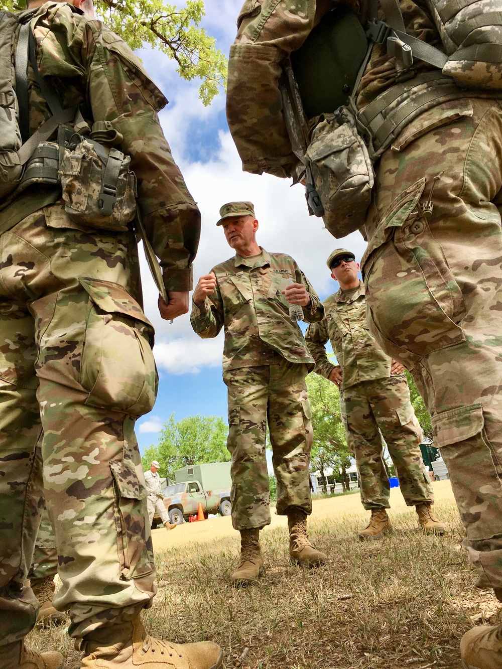 Nebraska Army National Guard leader visits OCS Class 62