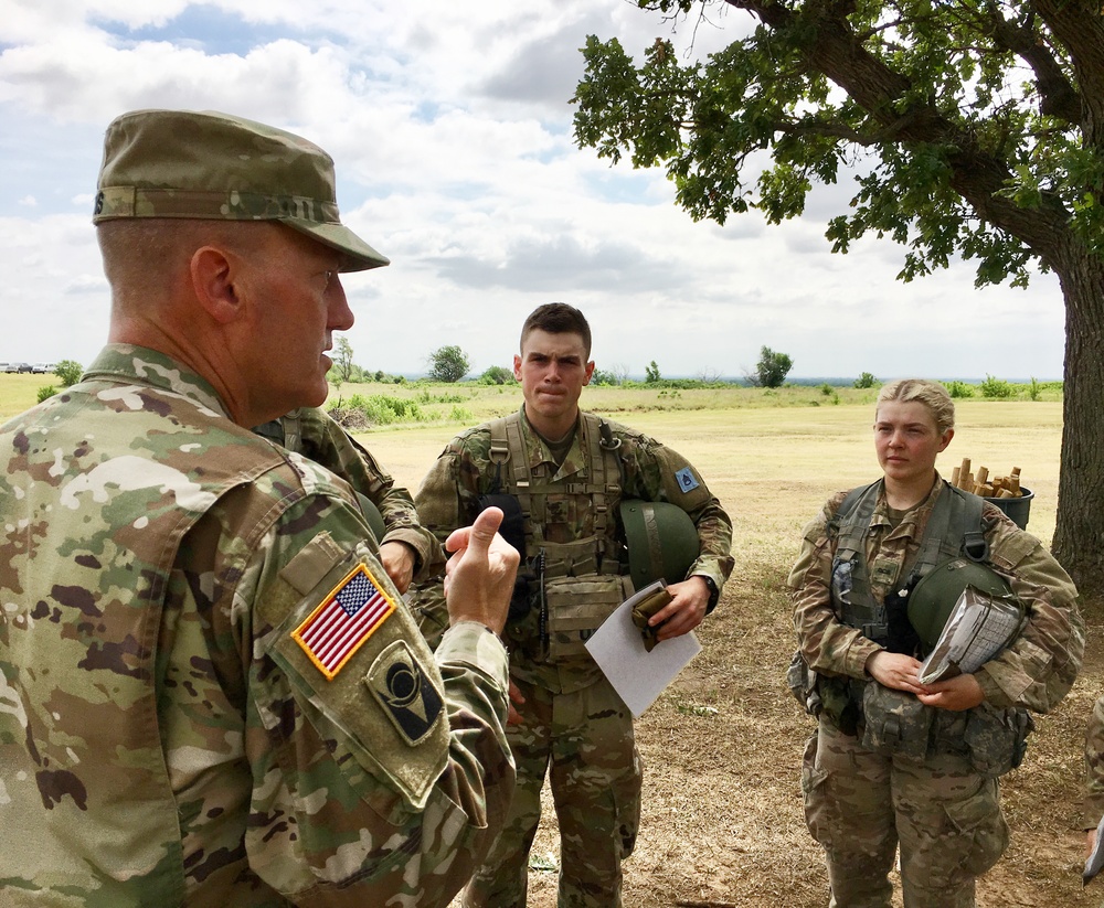 Nebraska Army National Guard leader visits OCS Class 62