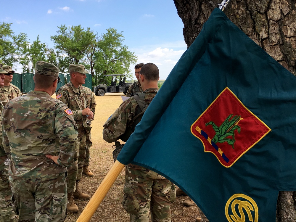 Nebraska Army National Guard leader visits OCS Class 62