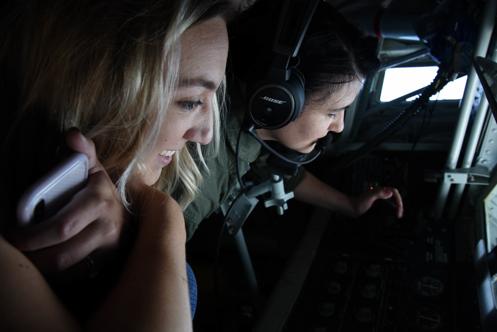 Airmen, family members witness mission in action