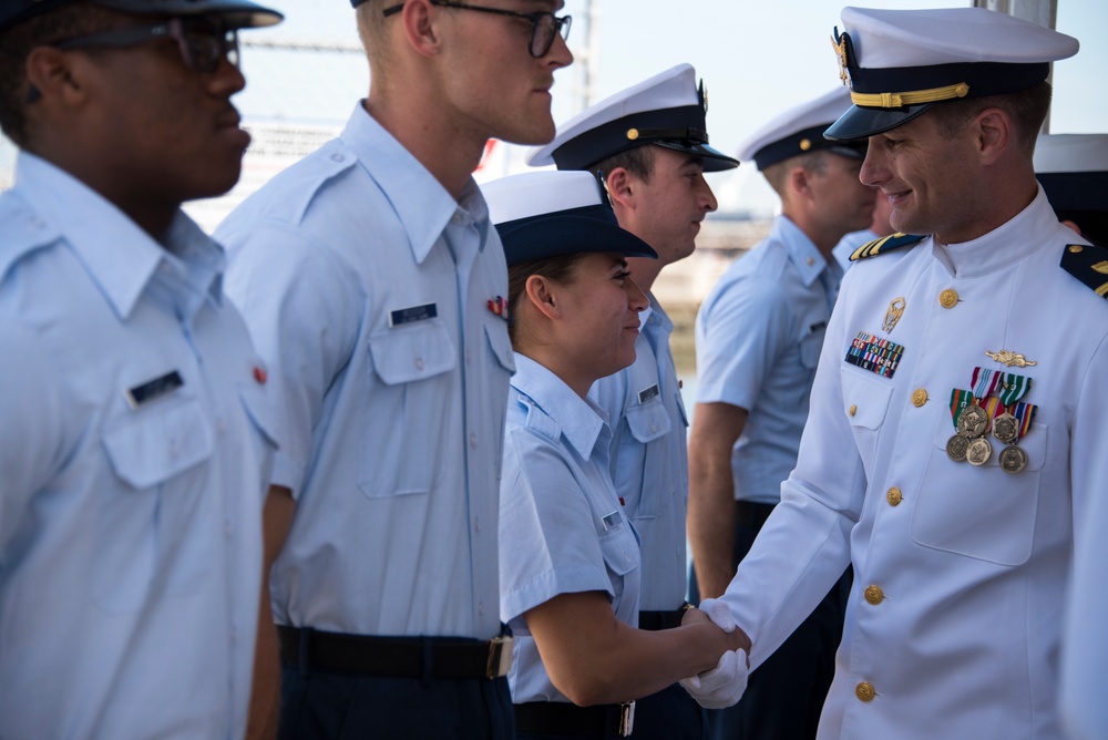 Coast Guard Cutter Willow conducts change of command ceremony