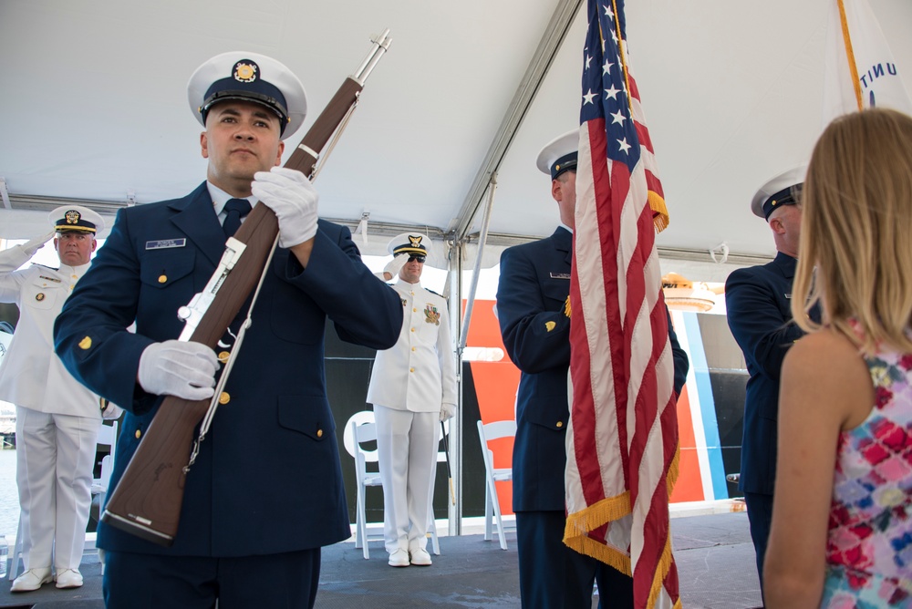 Coast Guard Cutter Willow conducts change of command ceremony