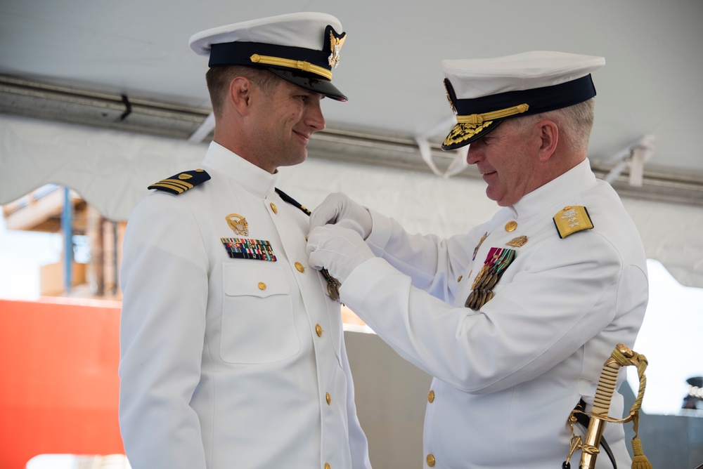 Coast Guard Cutter Willow conducts change of command ceremony