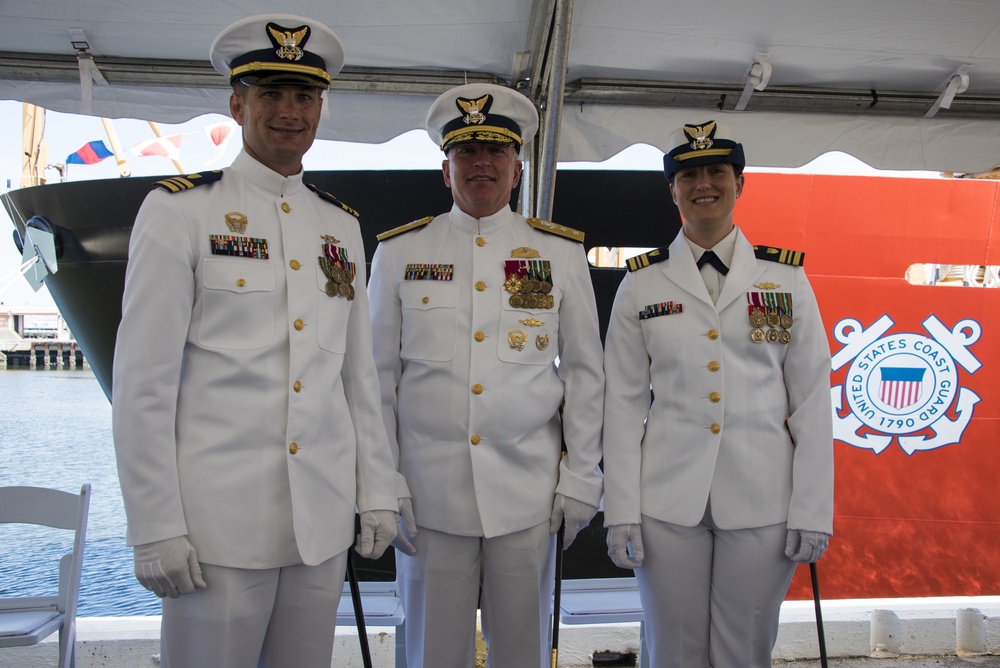 Coast Guard Cutter Willow conducts change of command ceremony