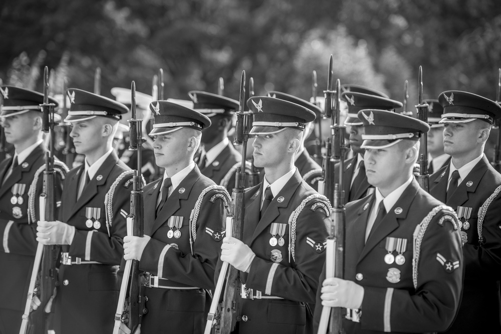 Commander of the Lebanese Armed Forces Gen. Joseph K. Aoun Participates in an Armed Forces Full Honors Wreath-Laying at the Tomb of the Unknown Soldier