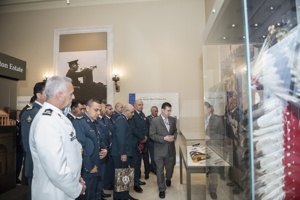 Commander Lebanese Armed Forces Gen. Joseph K. Aoun Participates in an Armed Forces Full Honors Wreath-Laying at the Tomb of the Unknown Soldier