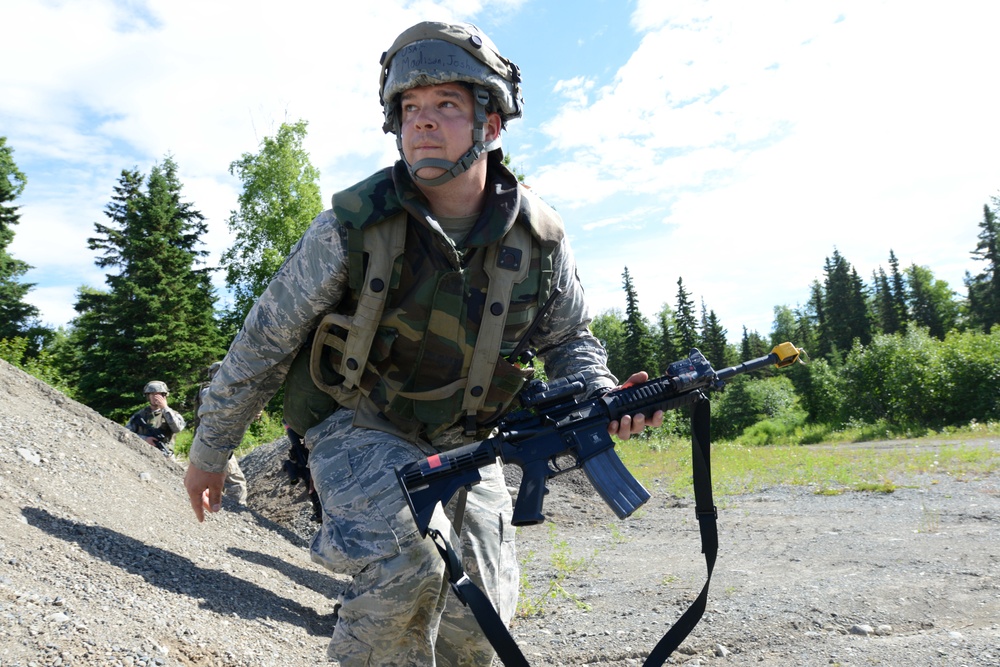 JBER Airmen conduct Prime Base Engineer Emergency Force training