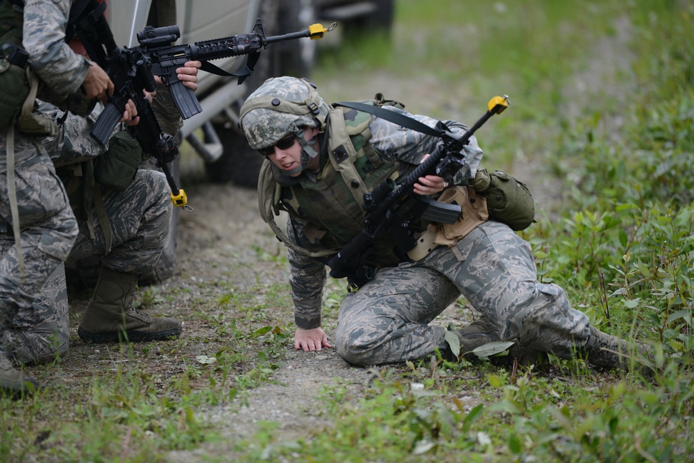 JBER Airmen conduct Prime Base Engineer Emergency Force training
