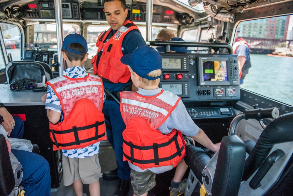 Coast Guard Honors 2 Young Heroes at Sector Boston