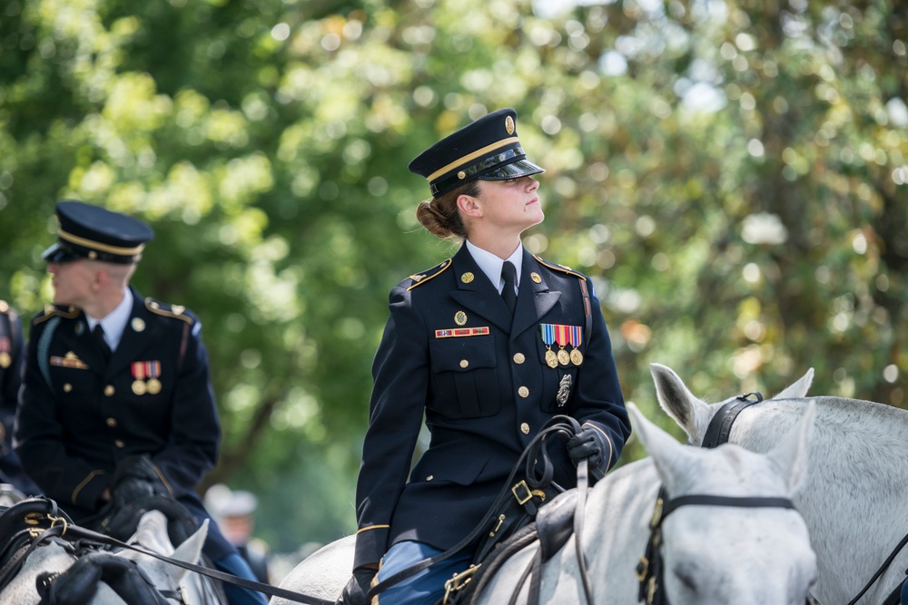 Joint Full Military Honors Funeral Service of Former U.S. Secretary of Defense Frank C. Carlucci in Section 48