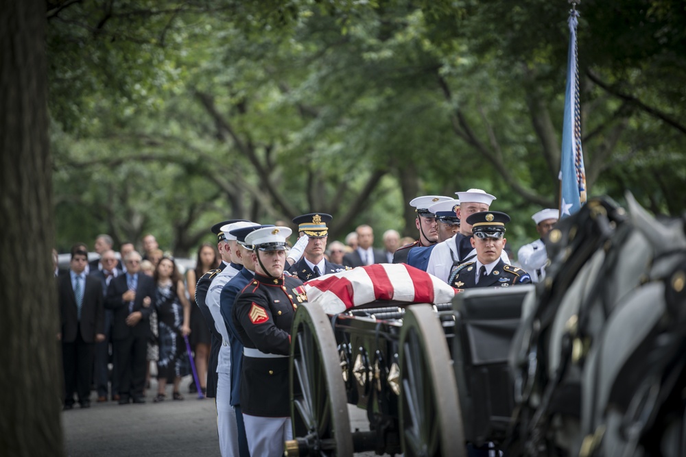 Joint Full Military Honors Funeral Service of Former U.S. Secretary of Defense Frank C. Carlucci in Section 48