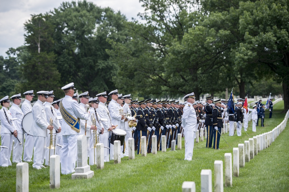 Joint Full Military Honors Funeral Service of Former U.S. Secretary of Defense Frank C. Carlucci in Section 48