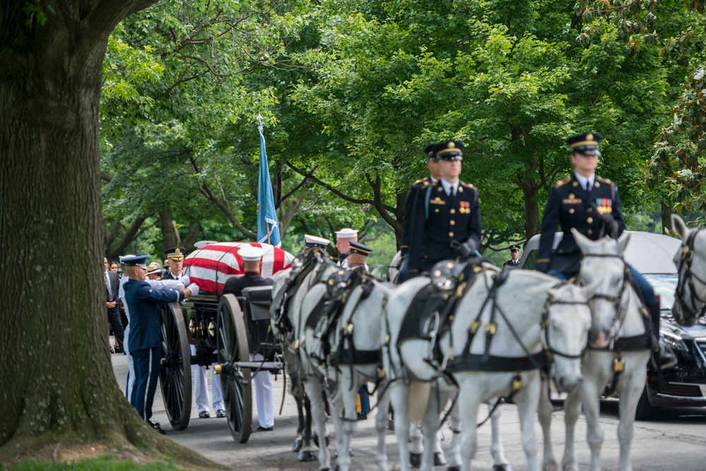 Joint Full Military Honors Funeral Service of Former U.S. Secretary of Defense Frank C. Carlucci in Section 48