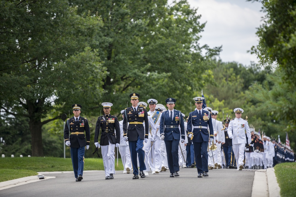 Joint Full Military Honors Funeral Service of Former U.S. Secretary of Defense Frank C. Carlucci in Section 48