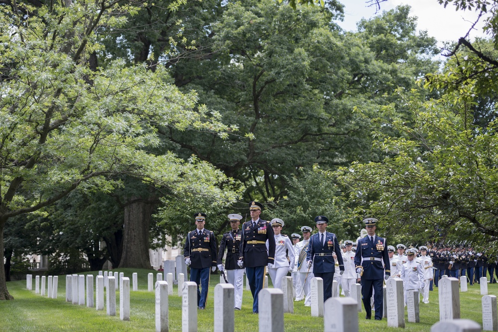 Joint Full Military Honors Funeral Service of Former U.S. Secretary of Defense Frank C. Carlucci in Section 48