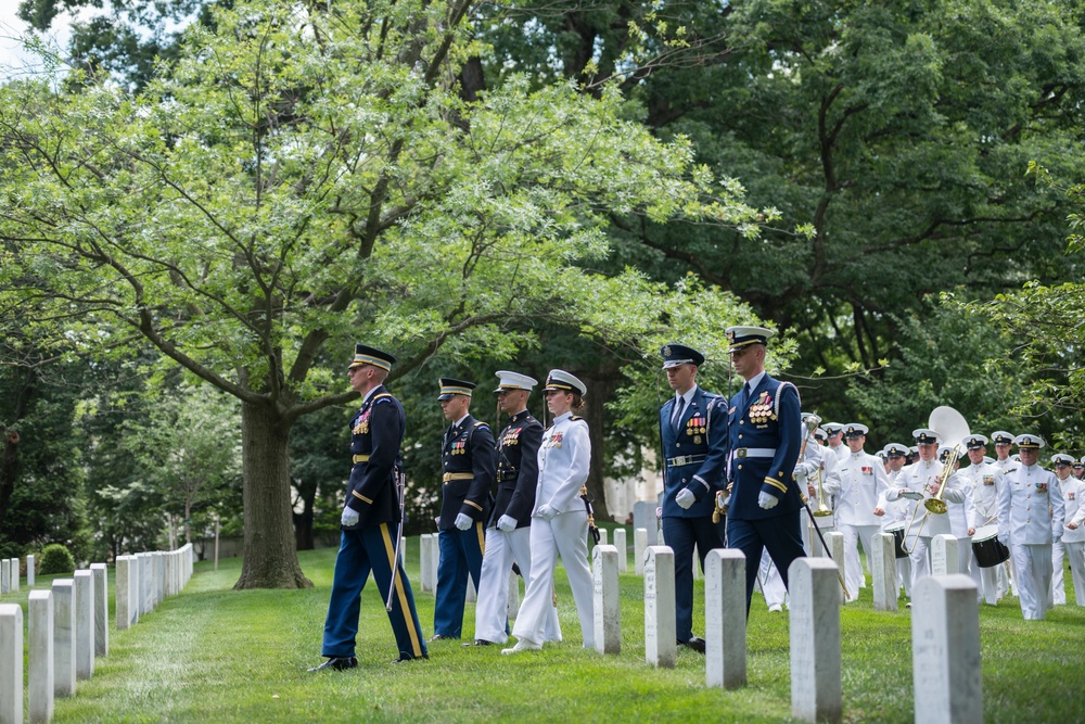 Joint Full Military Honors Funeral Service of Former U.S. Secretary of Defense Frank C. Carlucci in Section 48