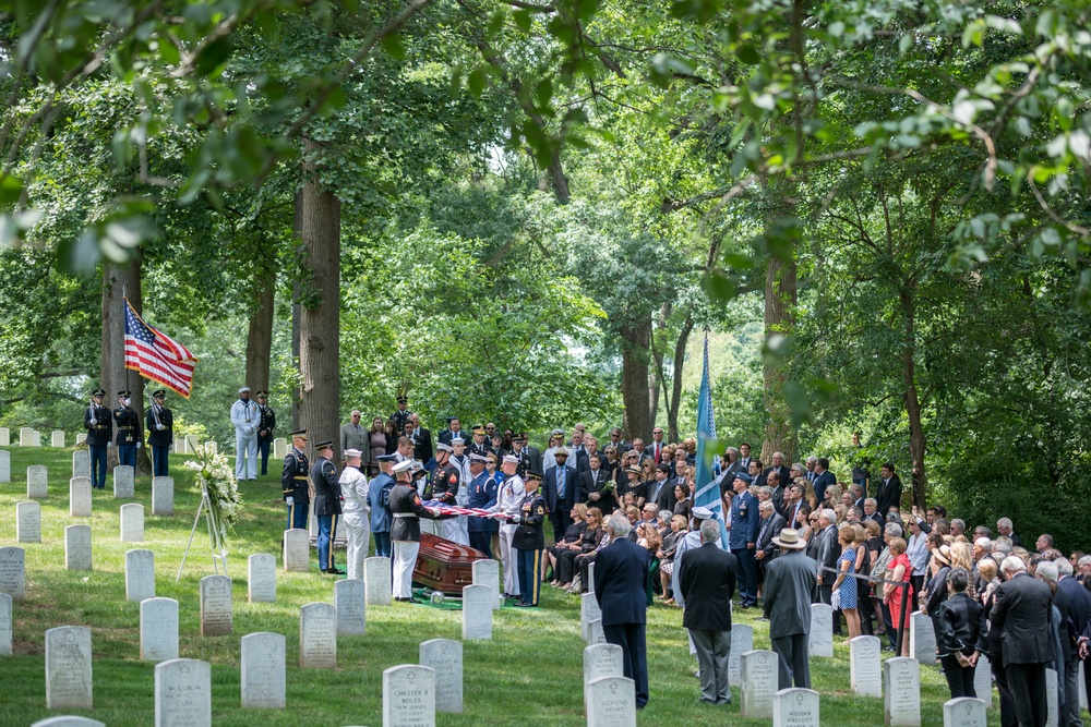 Joint Full Military Honors Funeral Service of Former U.S. Secretary of Defense Frank C. Carlucci in Section 48