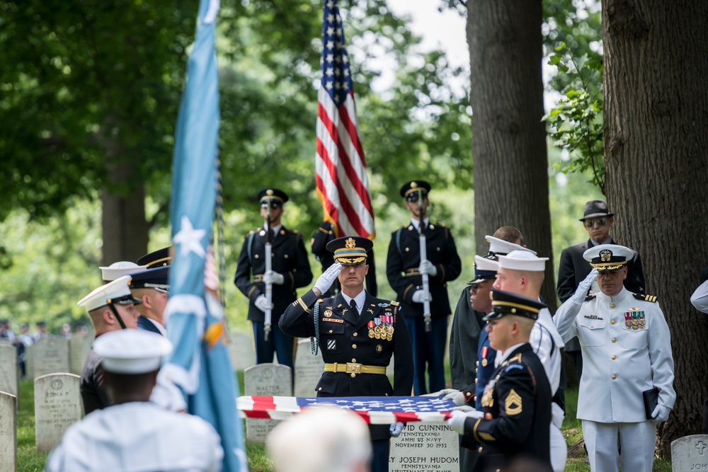 Joint Full Military Honors Funeral Service of Former U.S. Secretary of Defense Frank C. Carlucci in Section 48