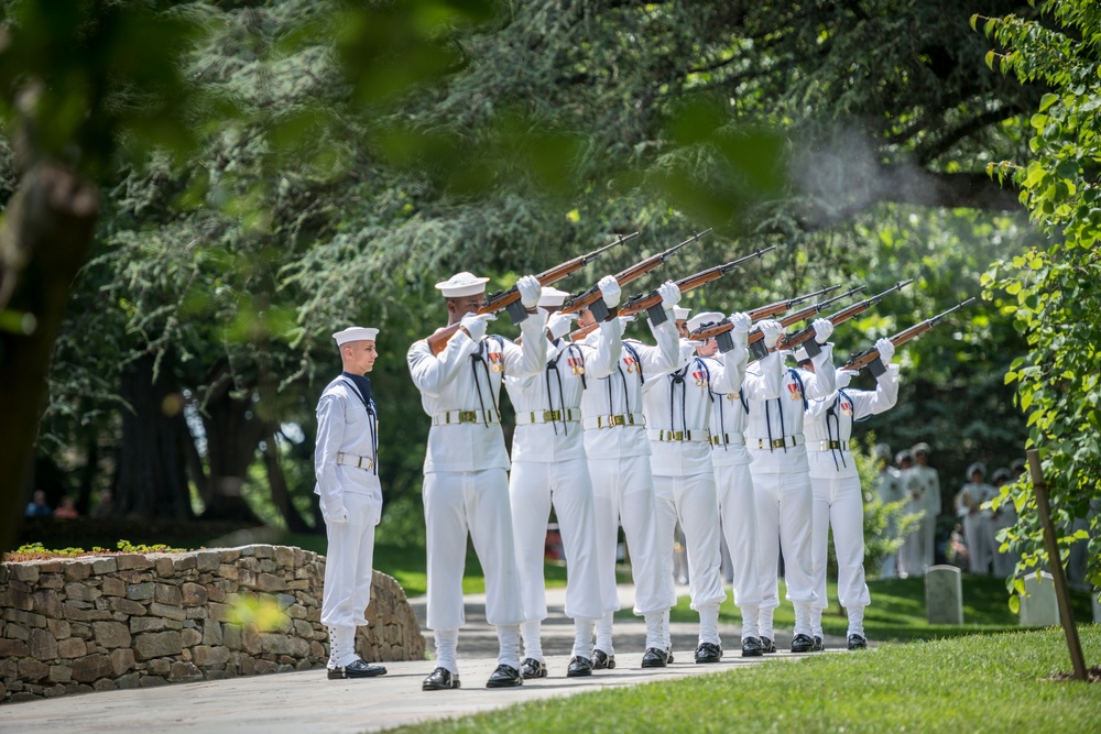 Joint Full Military Honors Funeral Service of Former U.S. Secretary of Defense Frank C. Carlucci in Section 48