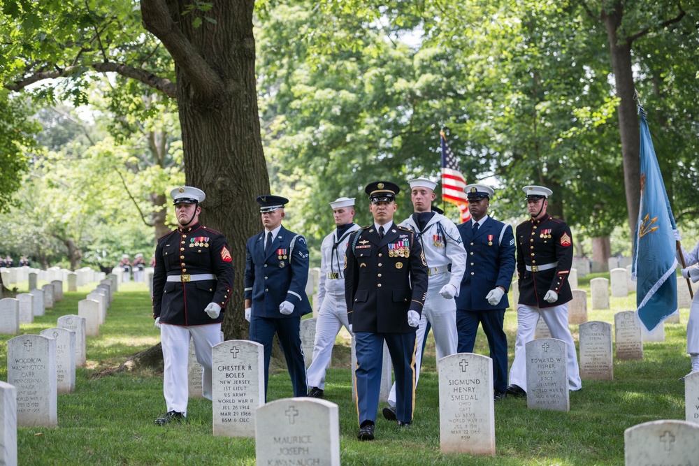 Joint Full Military Honors Funeral Service of Former U.S. Secretary of Defense Frank C. Carlucci in Section 48