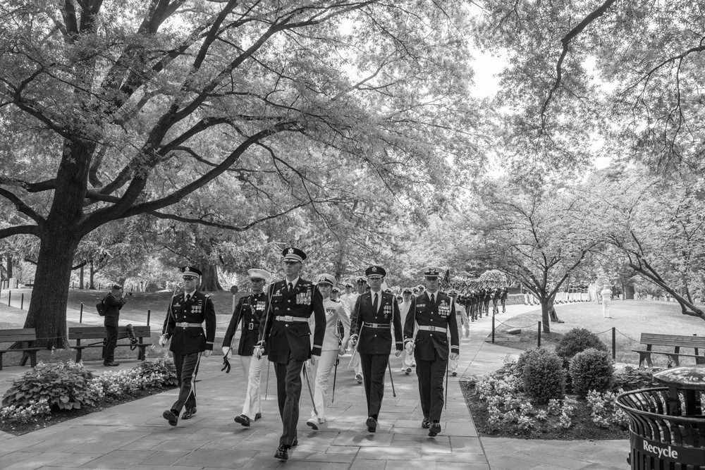 Joint Full Military Honors Funeral Service of Former U.S. Secretary of Defense Frank C. Carlucci in Section 48