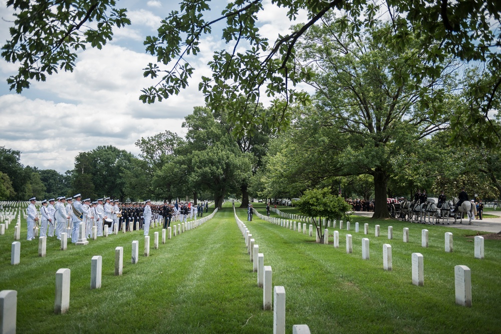 Joint Full Military Honors Funeral Service of Former U.S. Secretary of Defense Frank C. Carlucci in Section 48