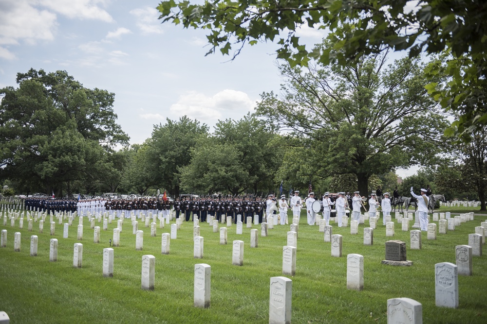 Joint Full Military Honors Funeral Service of Former U.S. Secretary of Defense Frank C. Carlucci in Section 48