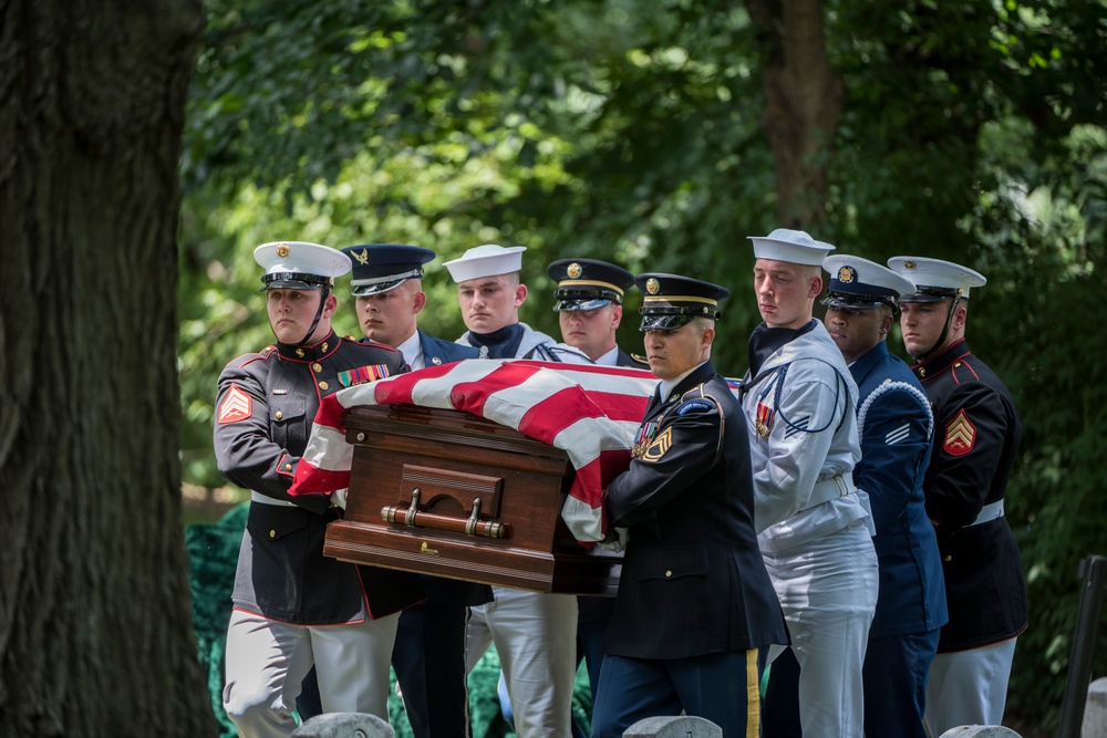 Joint Full Military Honors Funeral Service of Former U.S. Secretary of Defense Frank C. Carlucci in Section 48