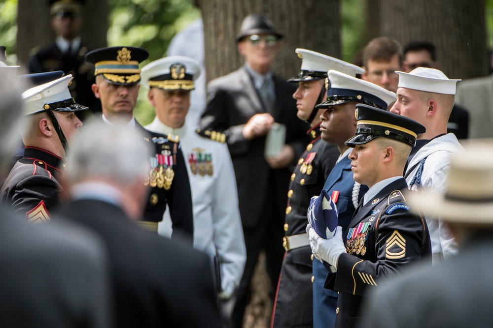 Joint Full Military Honors Funeral Service of Former U.S. Secretary of Defense Frank C. Carlucci in Section 48