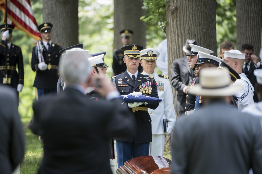 Joint Full Military Honors Funeral Service of Former U.S. Secretary of Defense Frank C. Carlucci in Section 48