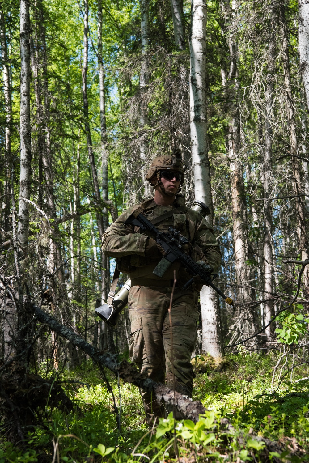 Japanese and U.S. Soldiers conduct joint training during Arctic Aurora 2018