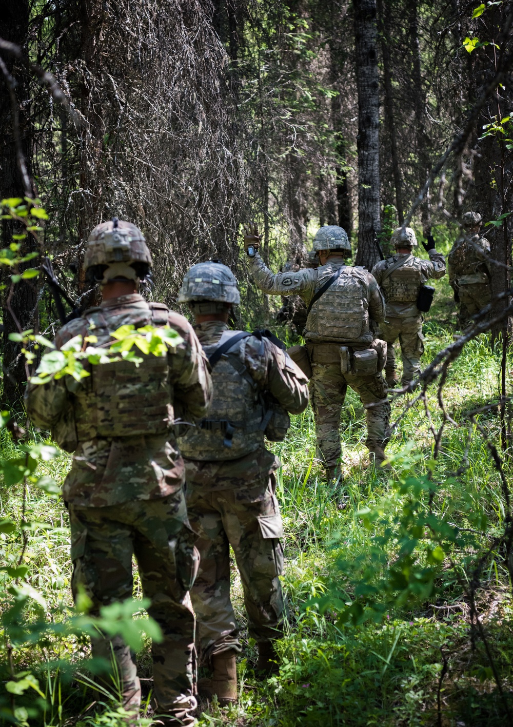 Japanese and U.S. Soldiers conduct joint training during Arctic Aurora 2018